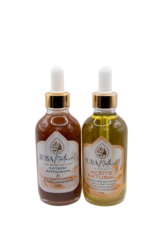 Big Duo Iuba Natural drop 4 oz & oil 4 oz